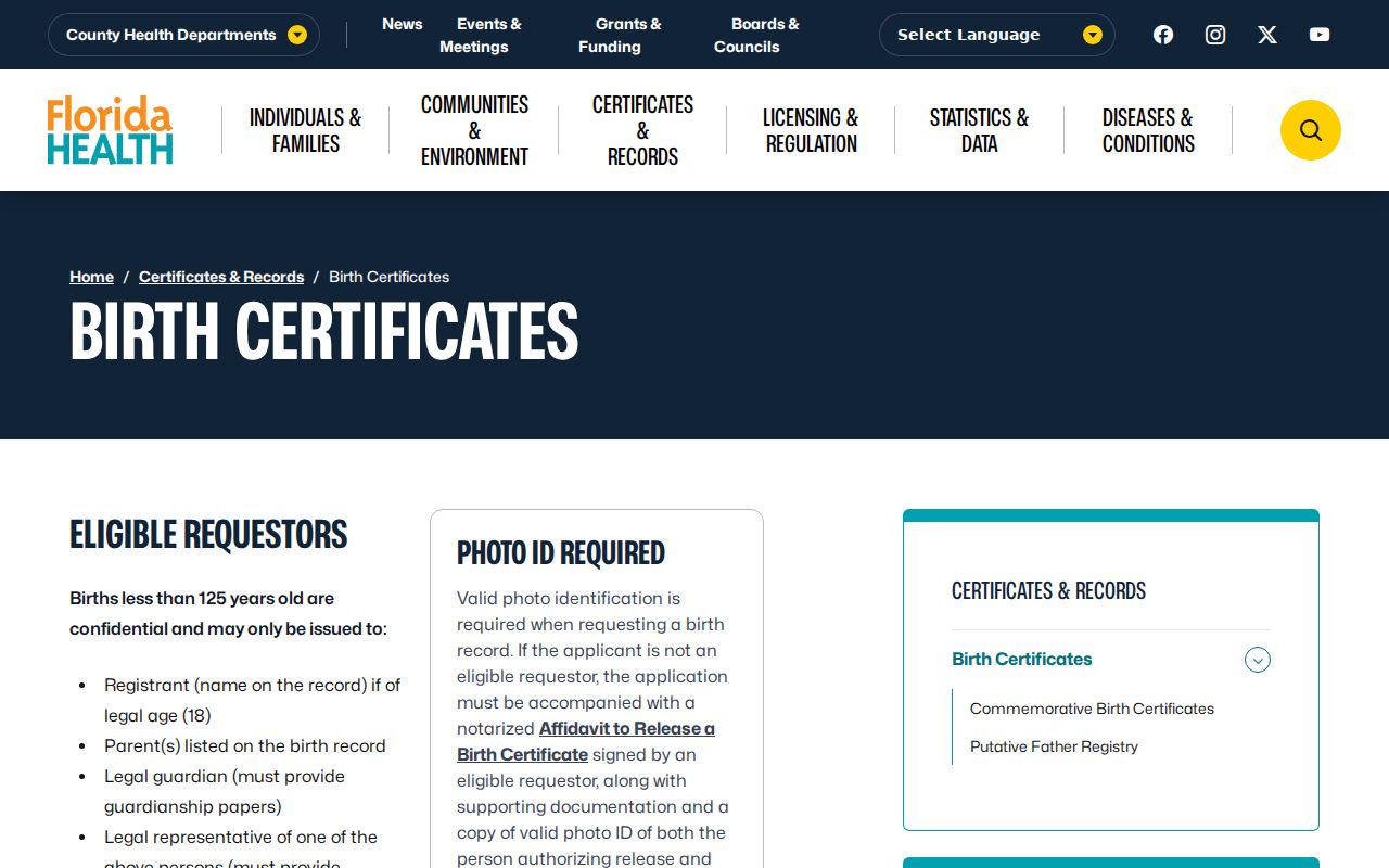Lauderdale Lakes residents directory Florida birth record access